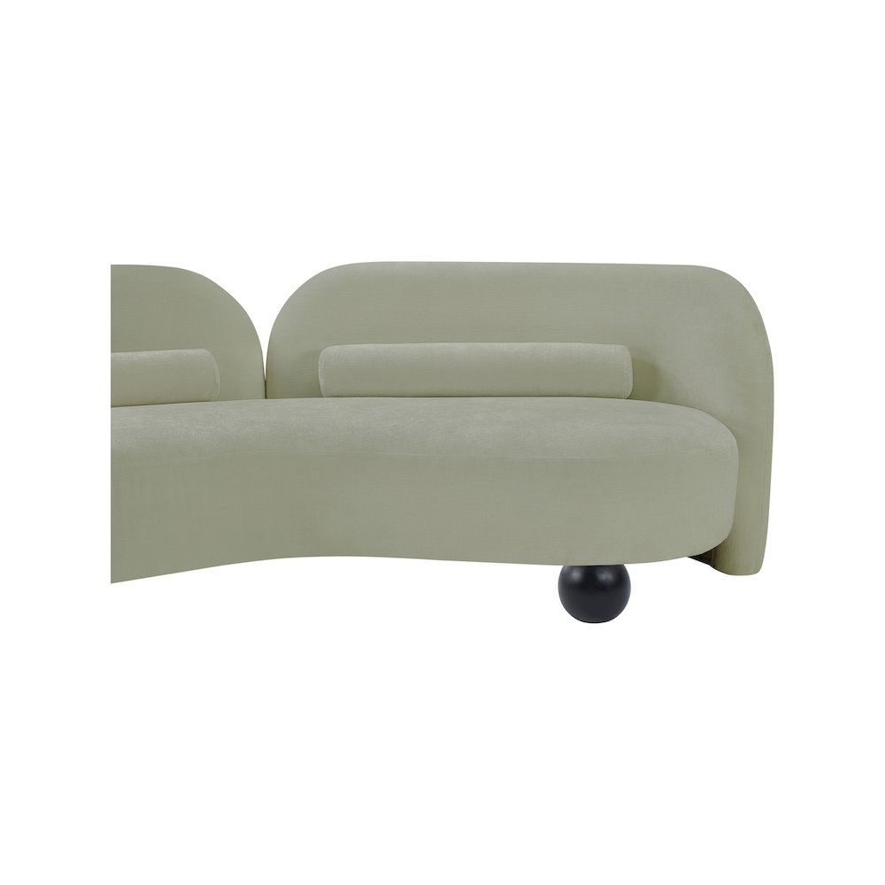 Daphne Mint Chenille Fabric Loveseat