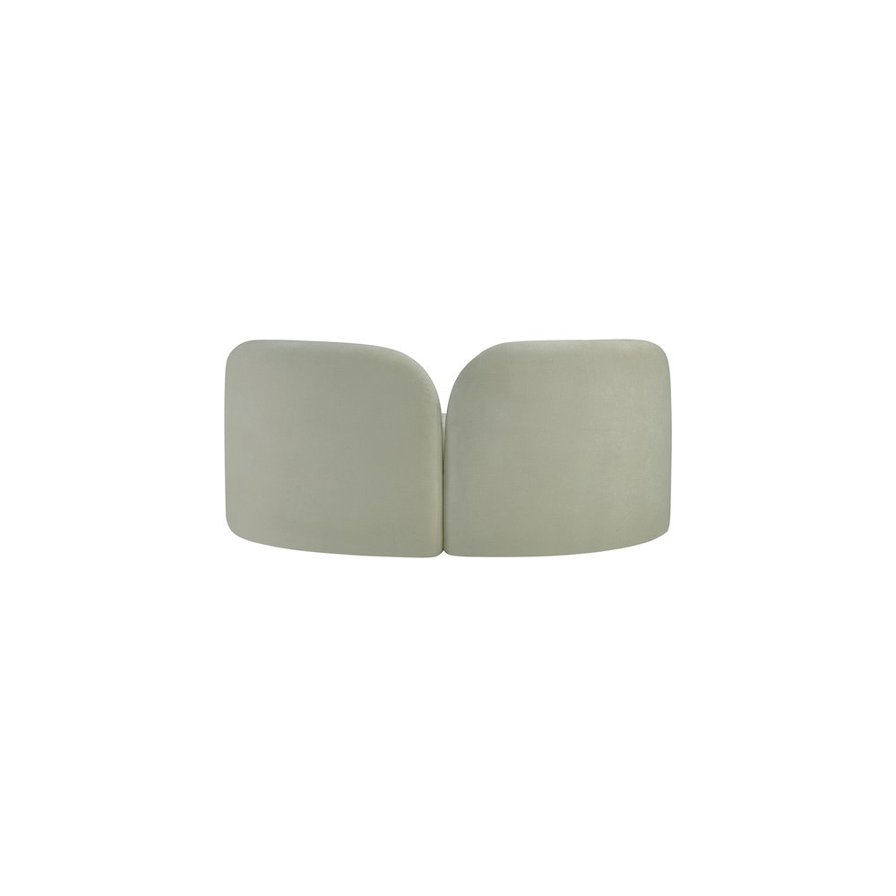 Daphne Mint Chenille Fabric Loveseat