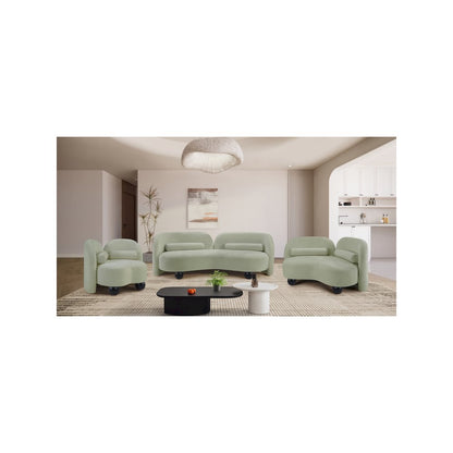 Daphne Mint Chenille Fabric Sofa