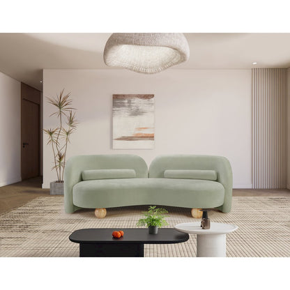Daphne Mint Chenille Fabric Sofa