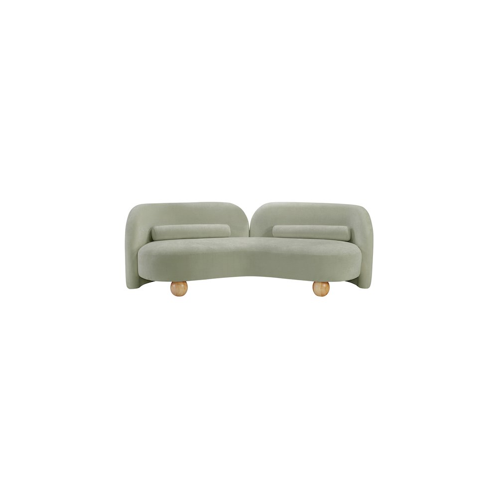 Daphne Mint Chenille Fabric Sofa