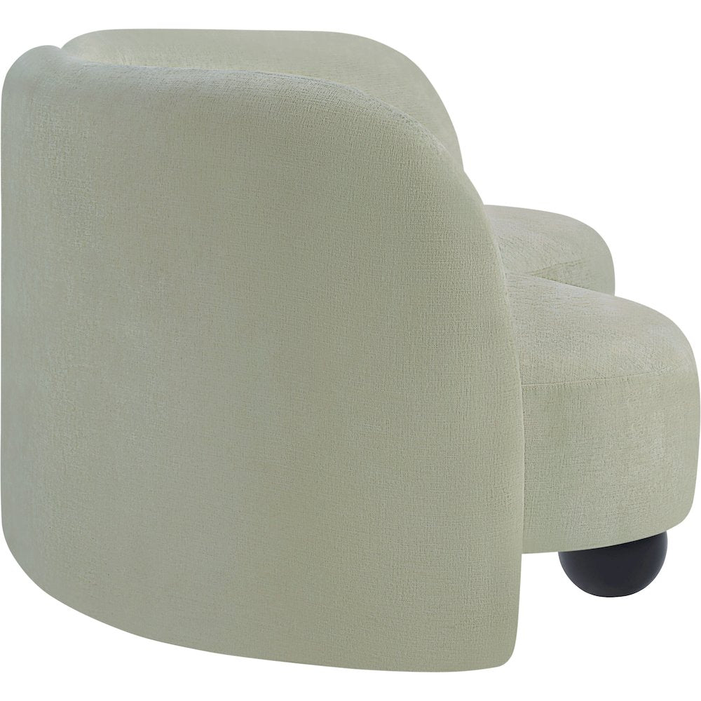 Daphne Mint Chenille Fabric Sofa