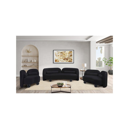 Daphne Black Velvet Chair