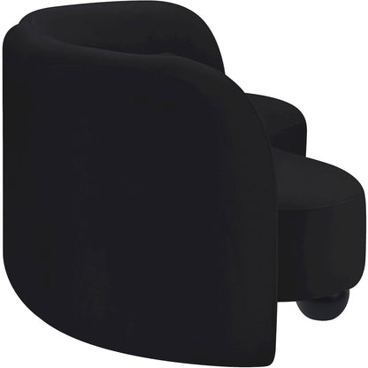 Daphne Black Velvet Sofa