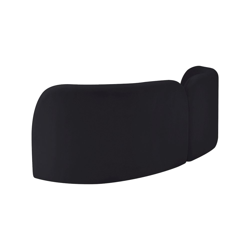 Daphne Black Velvet Sofa