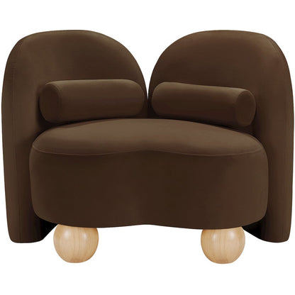 Daphne Brown Velvet Chair