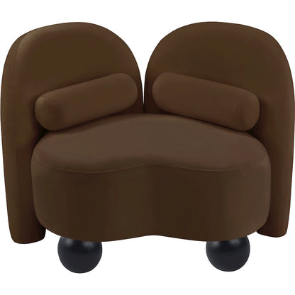 Daphne Brown Velvet Chair