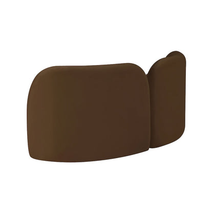 Daphne Brown Velvet Loveseat