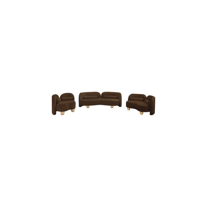 Daphne Brown Velvet Sofa