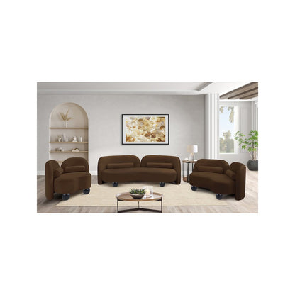 Daphne Brown Velvet Sofa