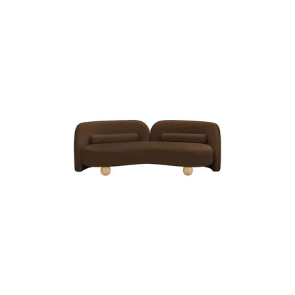 Daphne Brown Velvet Sofa