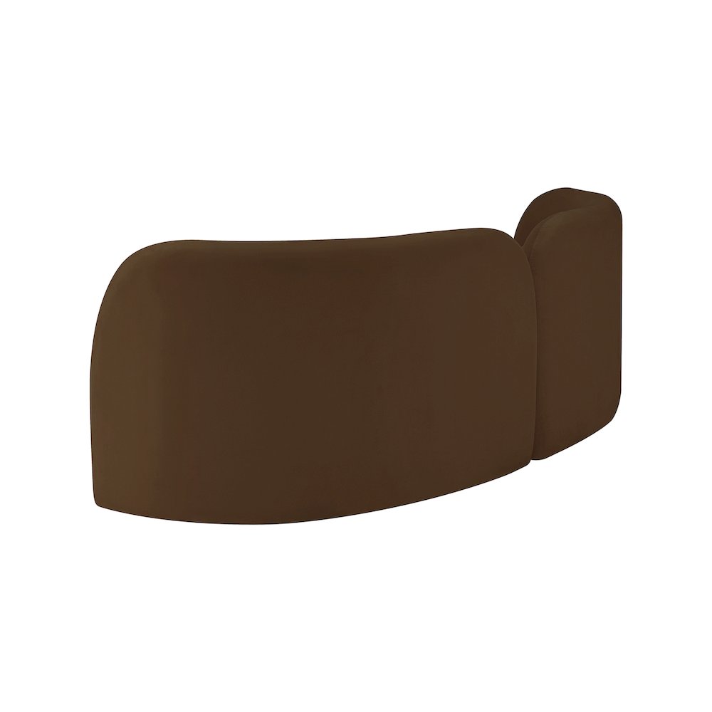 Daphne Brown Velvet Sofa