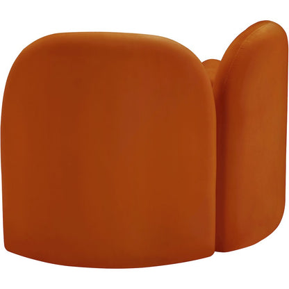Daphne Cognac Velvet Chair