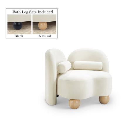 Daphne Cream Velvet Chair