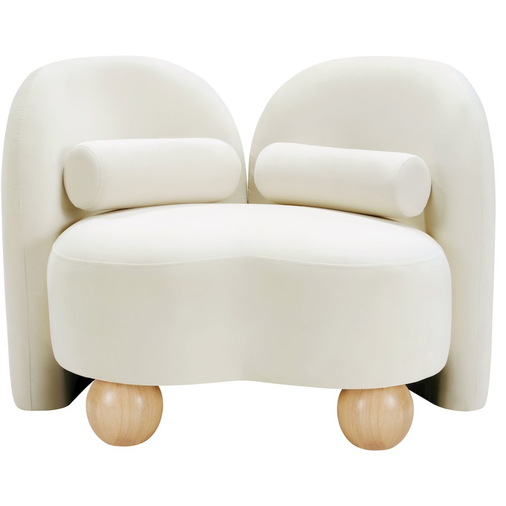 Daphne Cream Velvet Chair