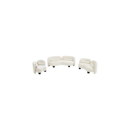 Daphne Cream Velvet Sofa