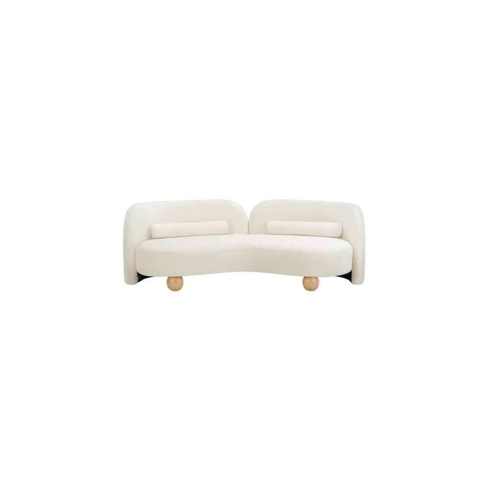 Daphne Cream Velvet Sofa