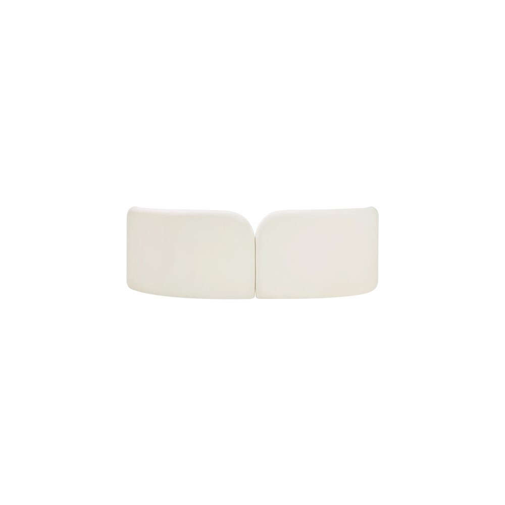 Daphne Cream Velvet Sofa