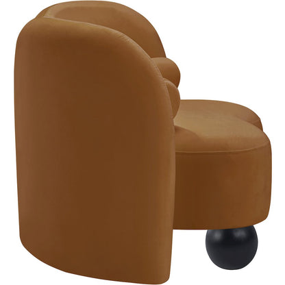 Daphne Saddle Velvet Chair