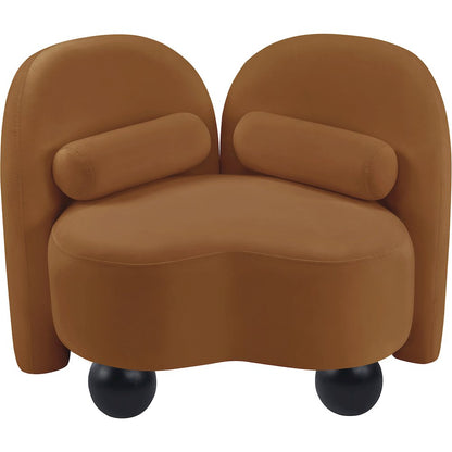 Daphne Saddle Velvet Chair