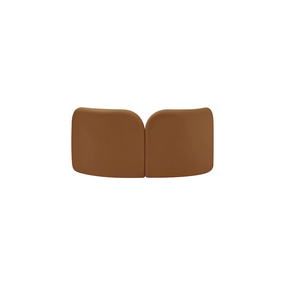 Daphne Saddle Velvet Loveseat