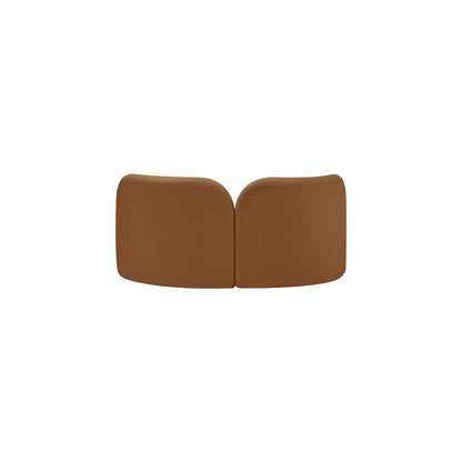Daphne Saddle Velvet Loveseat