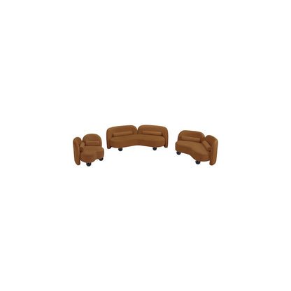 Daphne Saddle Velvet Sofa
