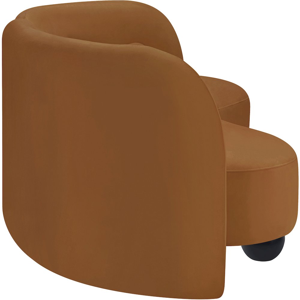 Daphne Saddle Velvet Sofa