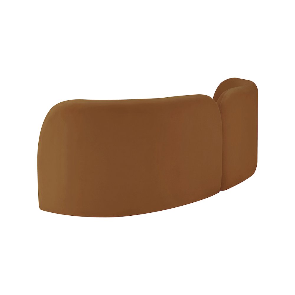 Daphne Saddle Velvet Sofa