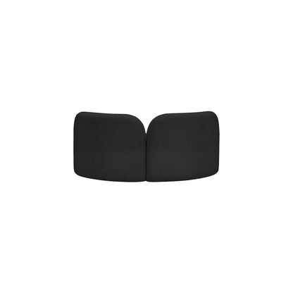 Daphne Black Boucle Fabric Loveseat