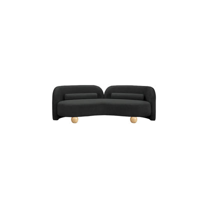Daphne Black Boucle Fabric Sofa