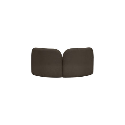 Daphne Brown Boucle Fabric Loveseat