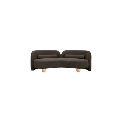 Daphne Brown Boucle Fabric Sofa