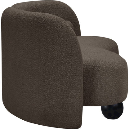 Daphne Brown Boucle Fabric Sofa