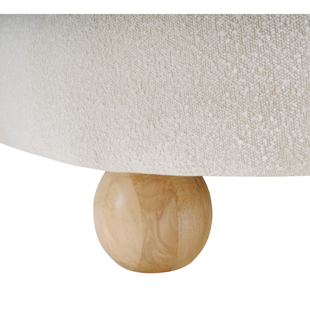 Daphne Cream Boucle Fabric Chair