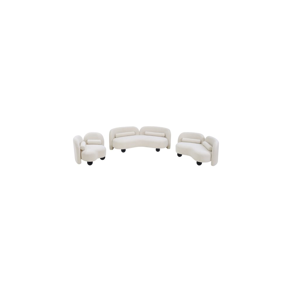 Daphne Cream Boucle Fabric Chair