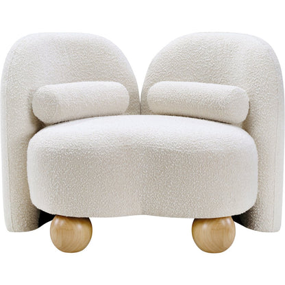 Daphne Cream Boucle Fabric Chair