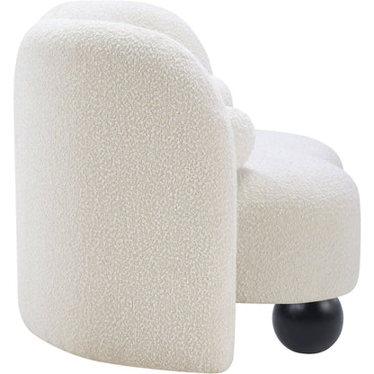Daphne Cream Boucle Fabric Chair