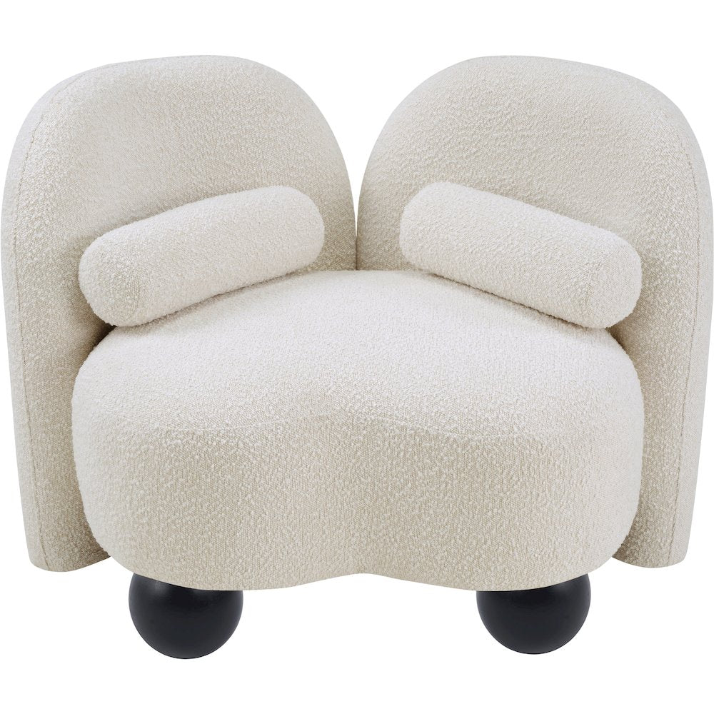Daphne Cream Boucle Fabric Chair