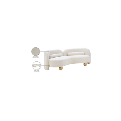 Daphne Cream Boucle Fabric Sofa