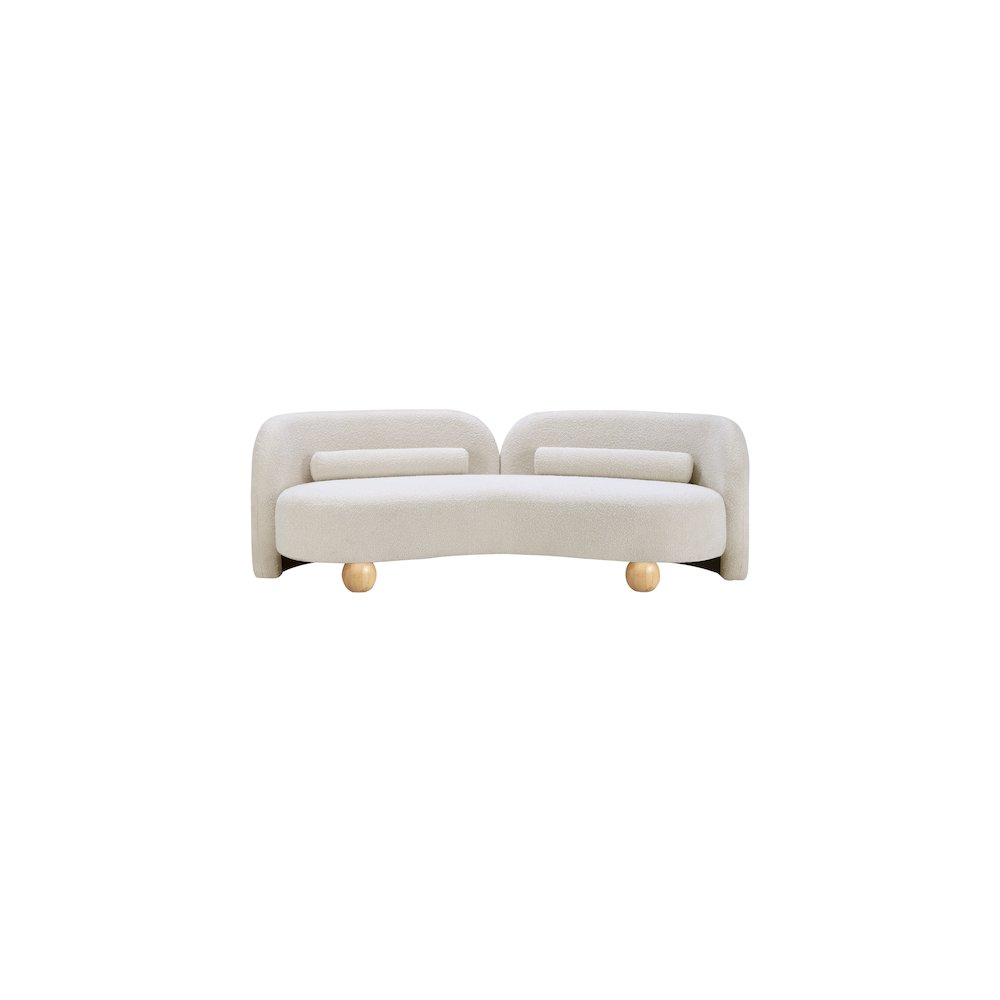 Daphne Cream Boucle Fabric Sofa