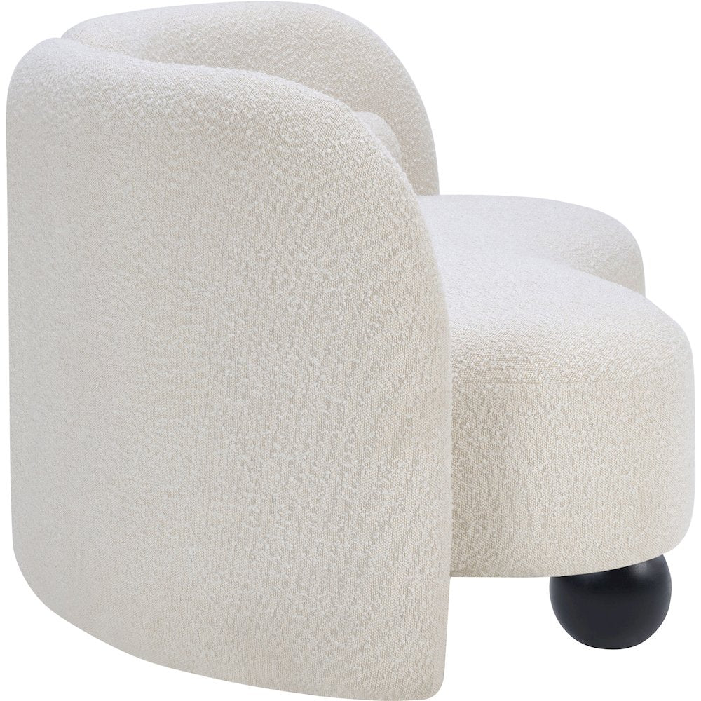 Daphne Cream Boucle Fabric Sofa