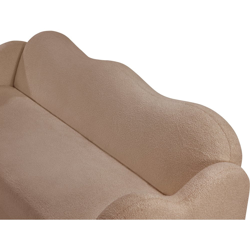 Bloom Beige Teddy Fabric Sofa