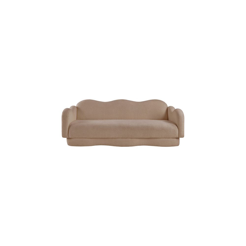 Bloom Beige Teddy Fabric Sofa