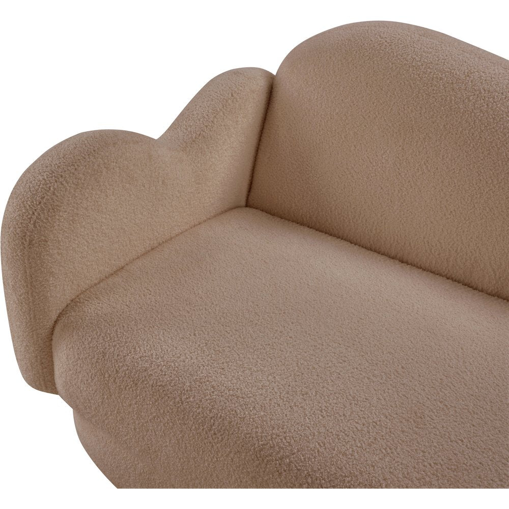 Bloom Beige Teddy Fabric Sofa