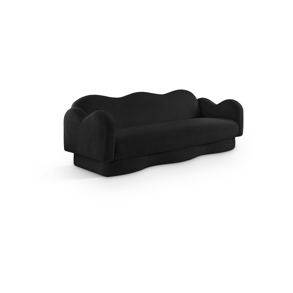 Bloom Black Teddy Fabric Sofa