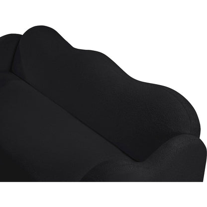 Bloom Black Teddy Fabric Sofa