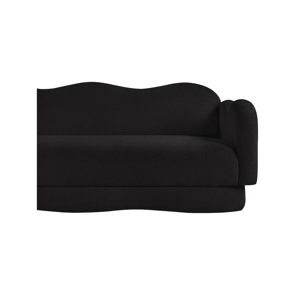 Bloom Black Teddy Fabric Sofa