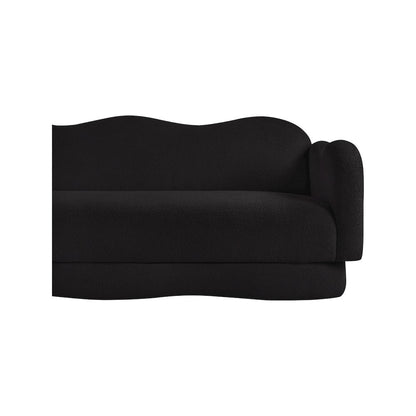Bloom Black Teddy Fabric Sofa