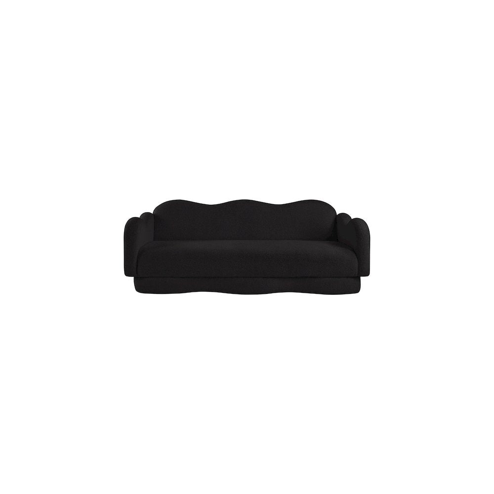 Bloom Black Teddy Fabric Sofa